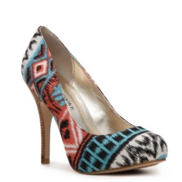 Audrey Brooke Shoes - Audrey Brooke | Tribal Print Pumps